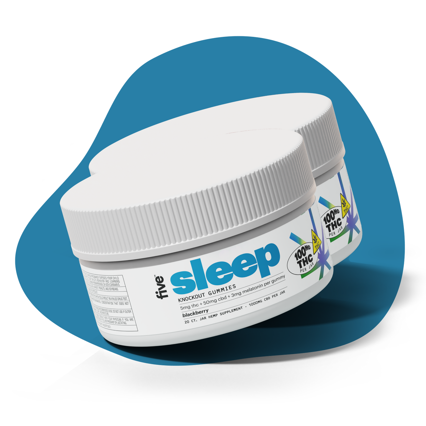 knockout sleep 5mg thc gummies